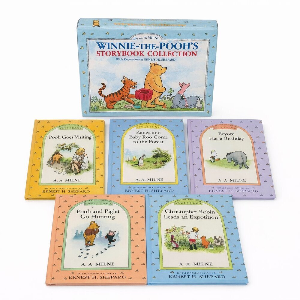 Winnie-the-Pooh Storybook Collection by A.A. Milne – 5-Book Boxed Set, Color Ill